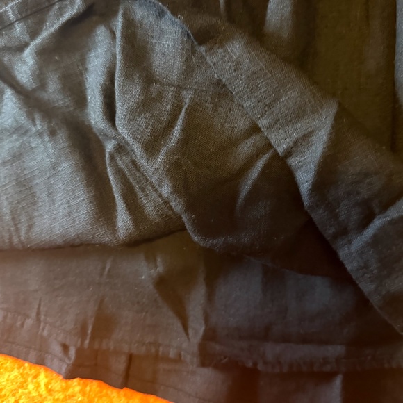 Black linen blend corset like tube short dress with removable straps NWT - Picture 5 of 13